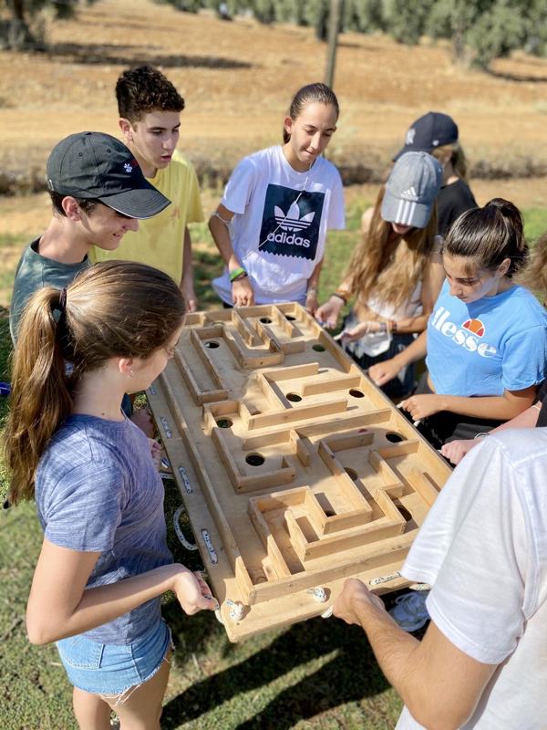 Workshop where trainees build games and materials
