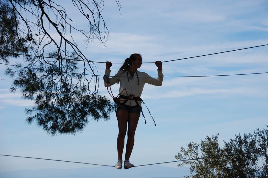 Adventure activity at the Toledo camp facilities