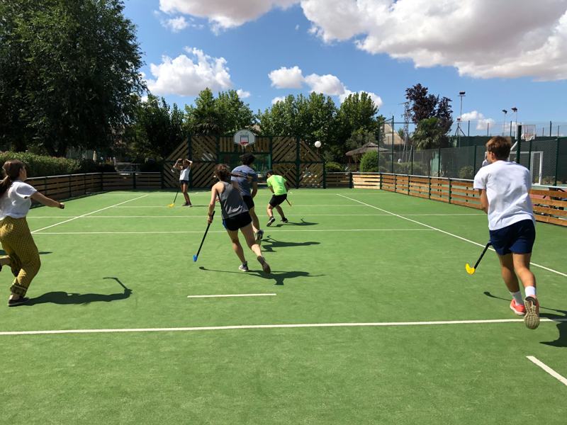 Sports activity at the camp facilities